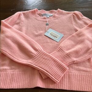 NWT Hill House The Cropped Sylvie Sweater Candy Pink